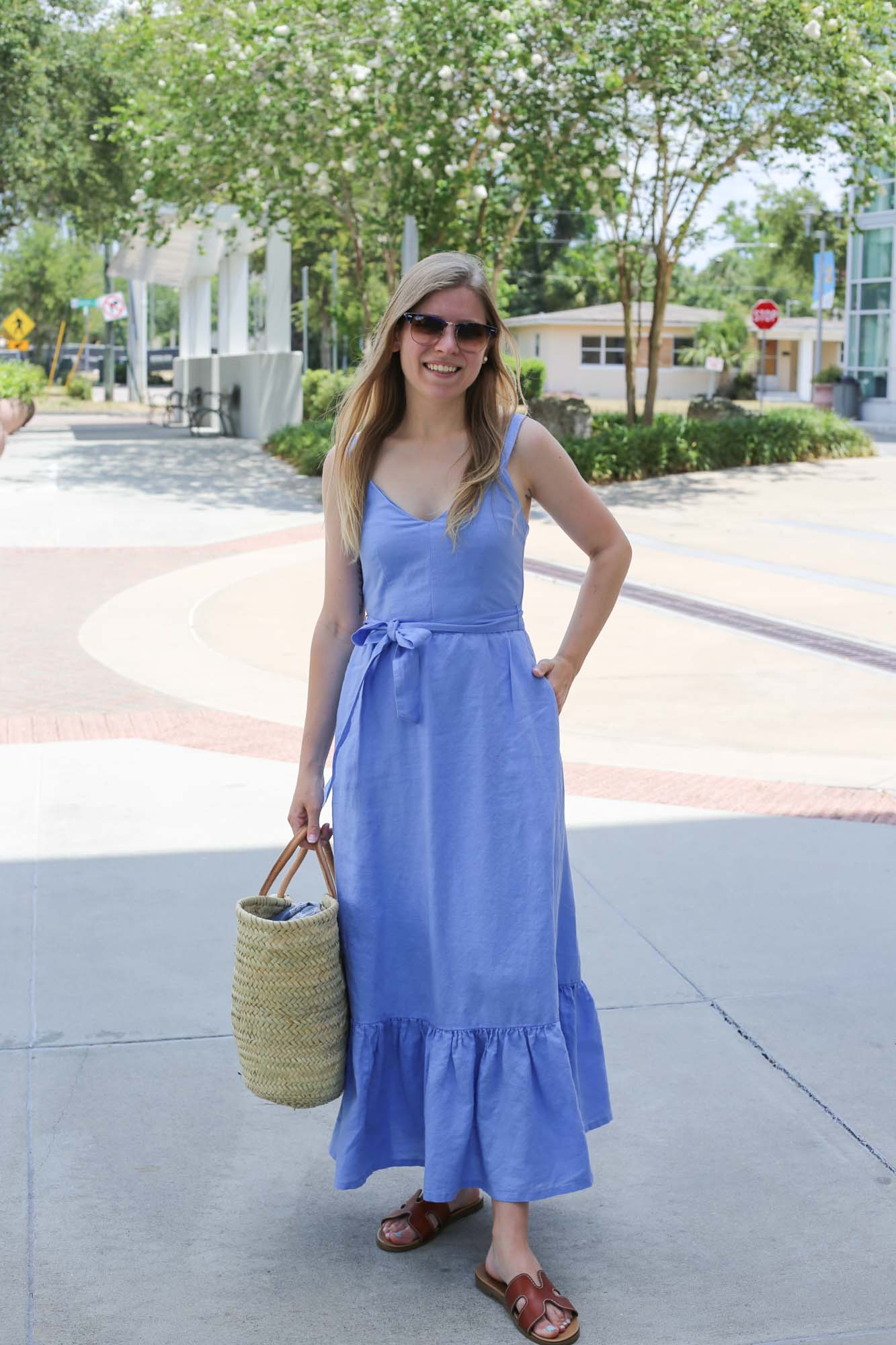 Light Linen Dress in Summer - Central Florida Chic